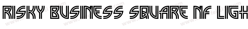 Risky Business Square NF Light字体转换